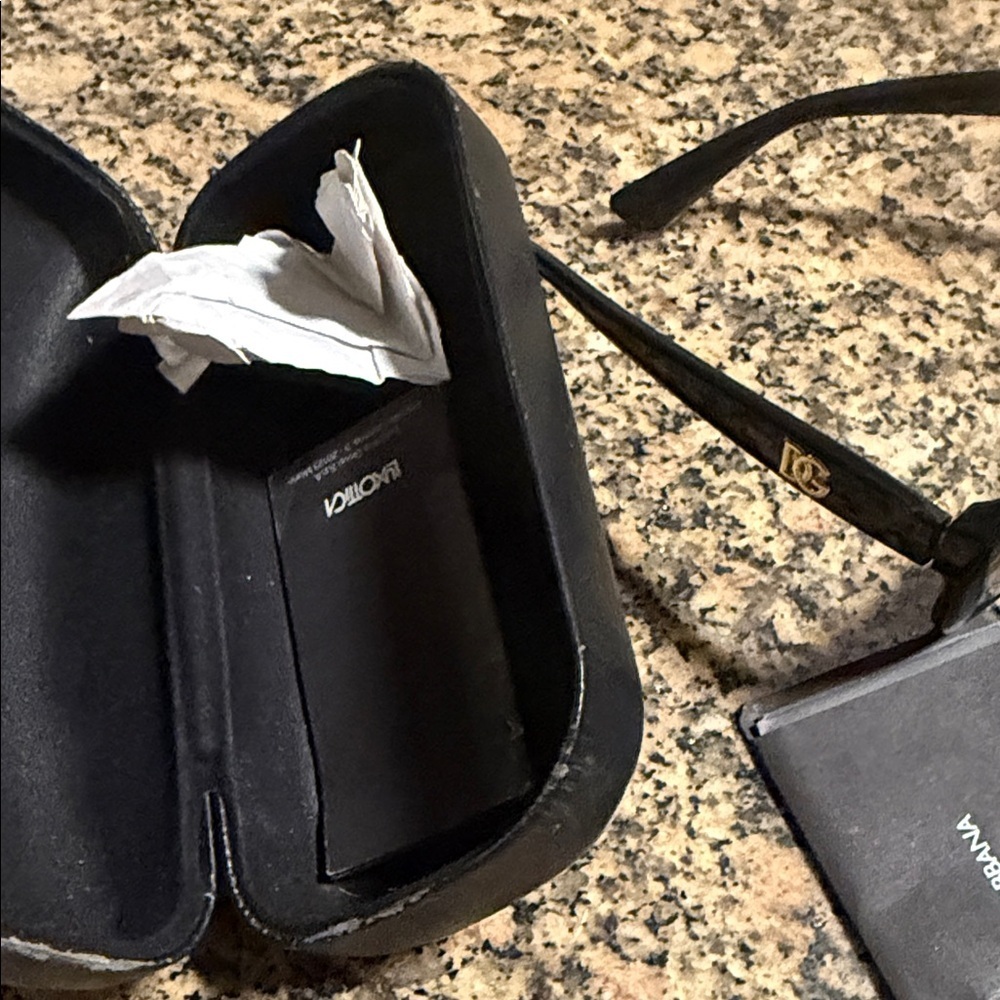 Dolce & Gabbana Black and Gold Sunglasses - Picture 6 of 9